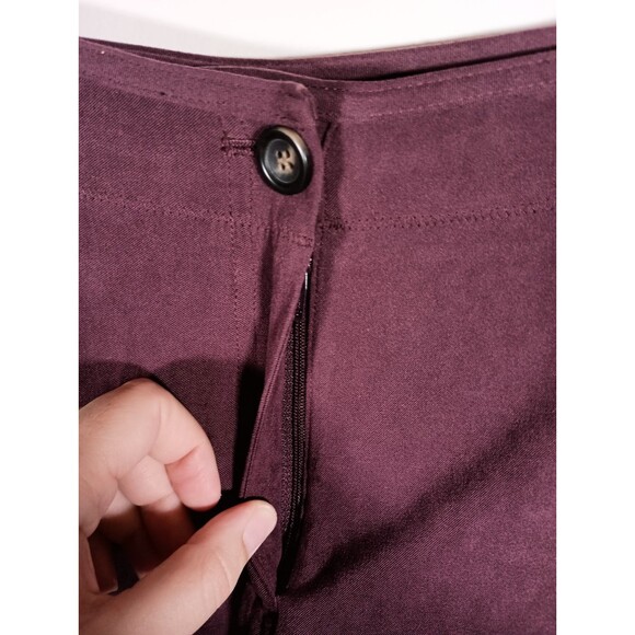 J. Jill Womens Stretch Burgundy Trouser Pants Career Casual Pockets Size 12 - Picture 4 of 9